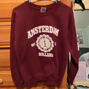 Maroon Amsterdam crewneck